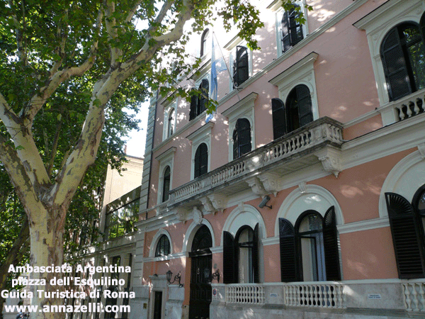 Ambasciata Argentina piazza dell'Esquilino Roma