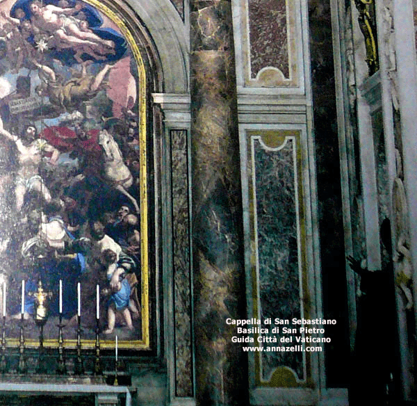 CAPPELLA DI SAN SEBASTIANO BASILICA DI SAN PIETRO ROMA