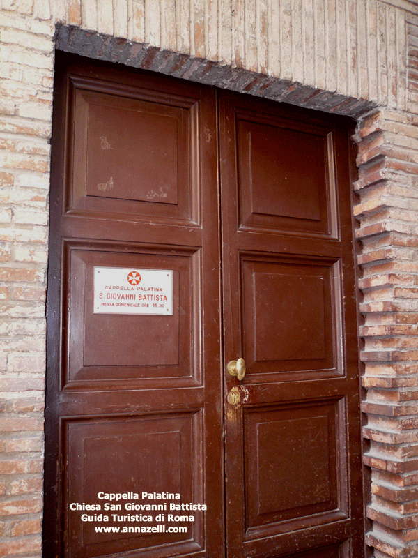 CAPPELLA PALATINA CHIESA SAN GIOVANNI BATTISTA ROMA