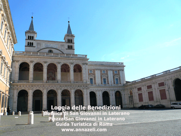 Campanili Gemelli loggia delle benedizioni basilica San Giovanni in Laterano (Roma)