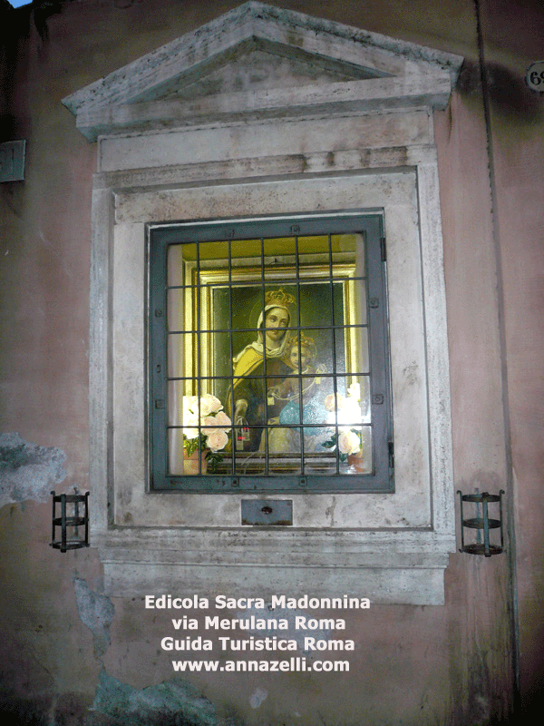 EDICOLA SACRA MADONNINA VIA MERULANA ROMA