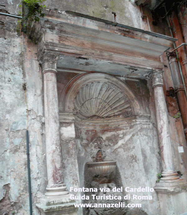 FONTANA A VIA DEL CARDELLO ROMA