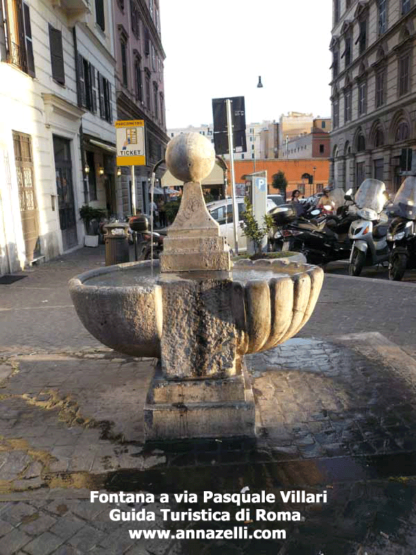 FONTANA VIA PASQUALE VILLARI (ROMA)