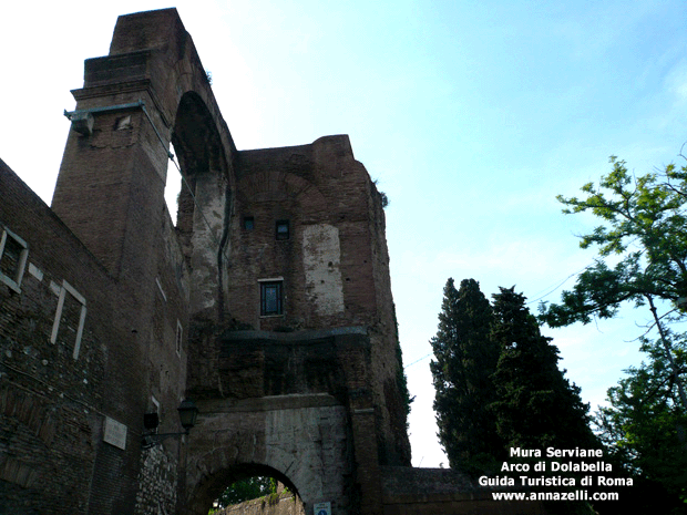 FOTO MURA SERVIANE ARCO DI DOLABELLA ROMA