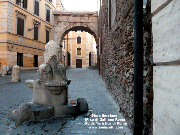 FOTO MURA SERVIANE ARCO DI GALLIENO ROMA