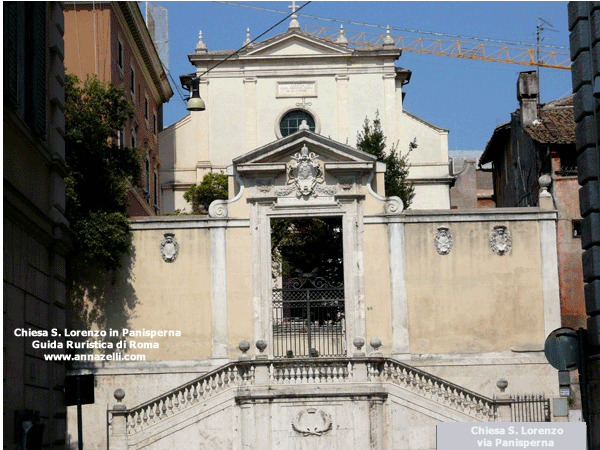 FOTO SCALINATA SAN LORENZO IN PANISPERNA ROMA