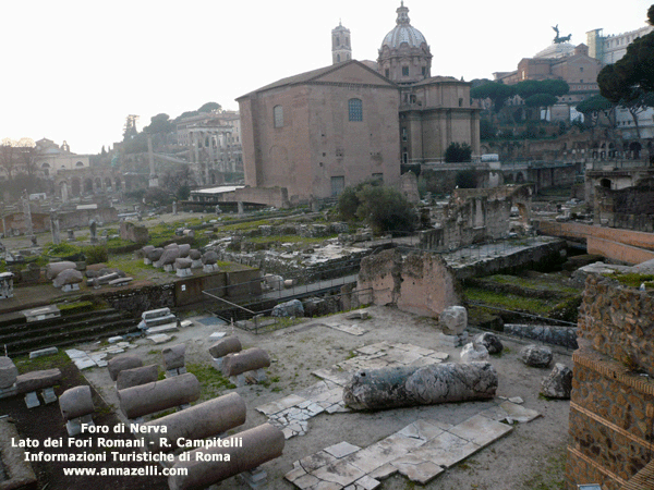 IL FORO DI NERVA A ROMA LATO FORI ROMANI