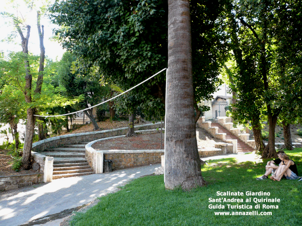 Le Scalinate al Giardino di Sant'Andrea al Quirinale Roma