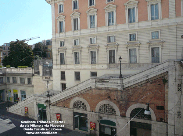 Le Scalinate del Traforo Umberto I Roma