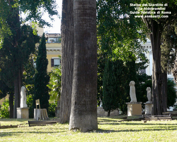 Le Statue del giardino di Villa Aldobrandini Roma