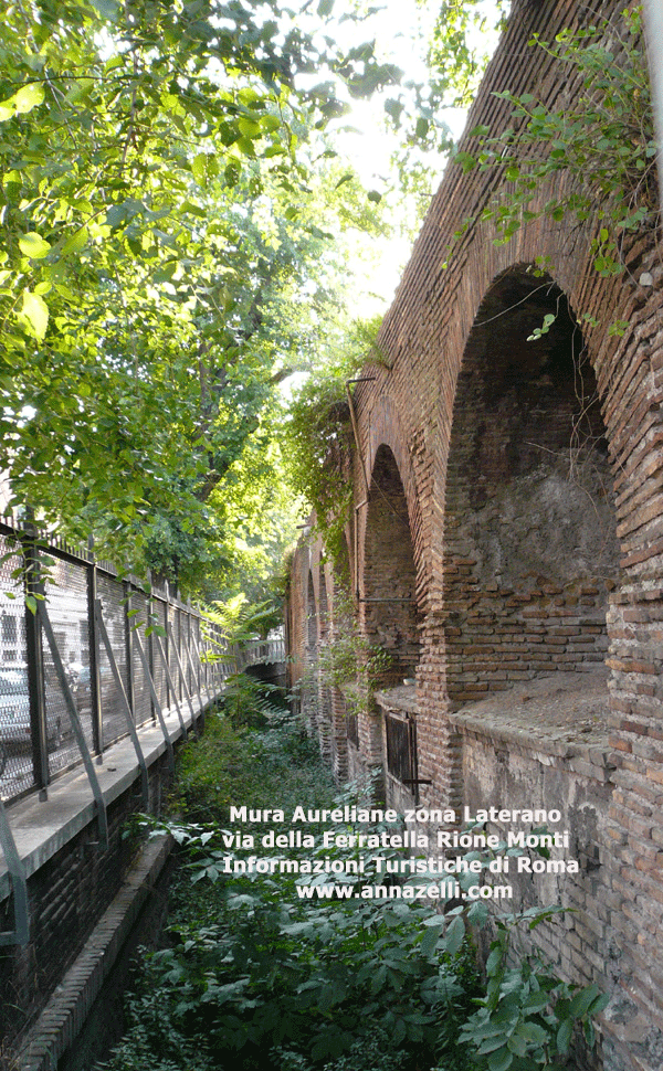 MURA AURELIANE VIA DELLA FERRATELLA ROMA