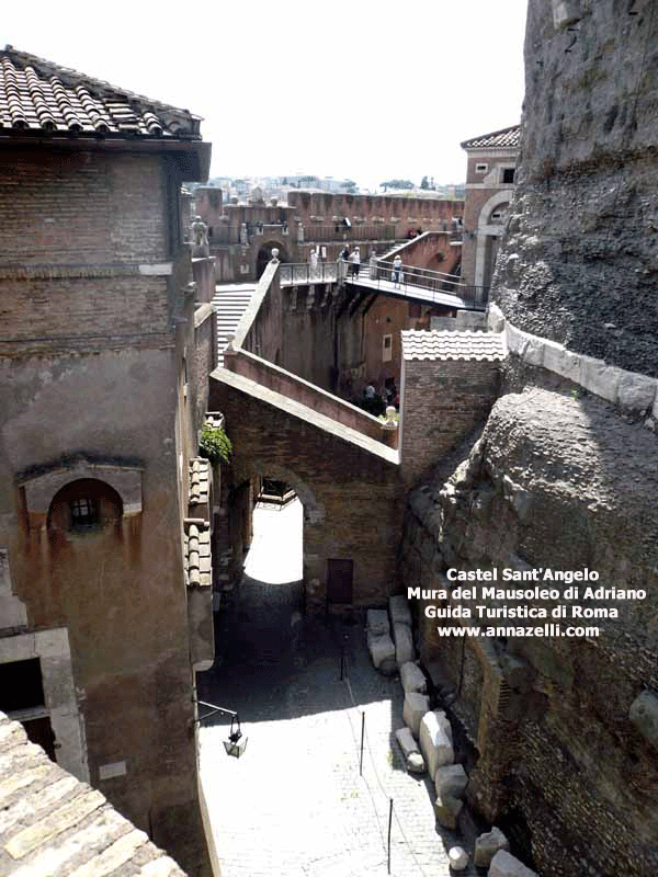 MURA MAUSOLEO DI ADRIANO INTERNO CASTEL SANT'ANGELO ROMA