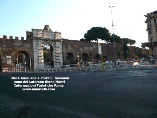 Mura Aureliane a Porta San Giovanni, Laterano, Rione Monti, Roma, foto Anna Zelli