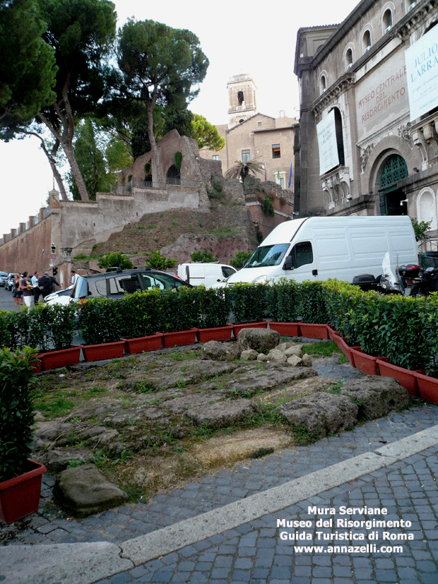 Mura Serviane al Museo del Risorgimento Roma