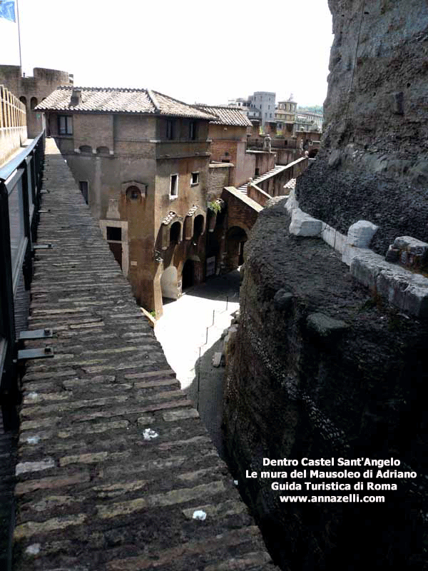 Mura del Mausoleo di Adriano dentro Castel Sant'Angelo