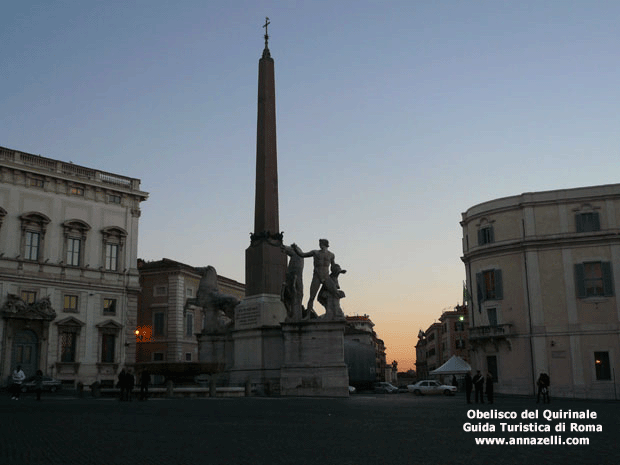 Obelisco piazza del Quirinale a Roma