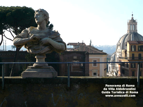 PANORAMA DALLA TERRAZZA DI VILLA ALDOBRANDINI ROMA