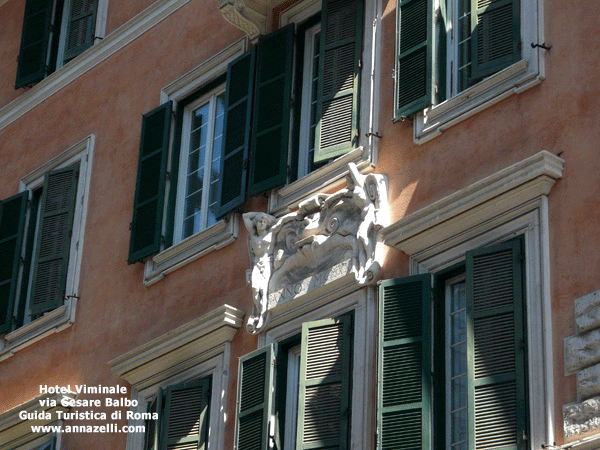 Palazzo Hotel Viminale via Cesare Balbo Roma