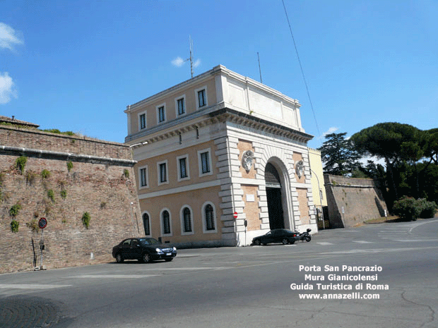 Porta San Pancrazio mura Gianicolensi Roma