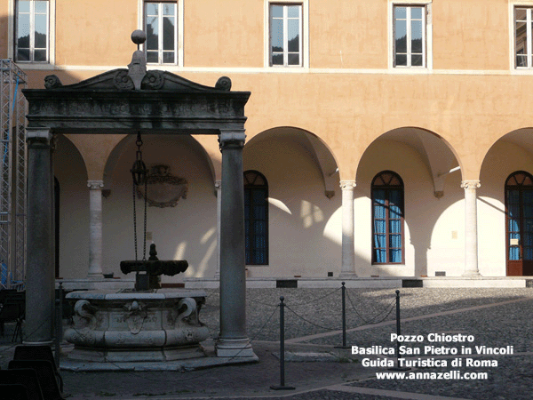 fontana e pozzo al chiostro della basilica di san pietro in vincoli roma