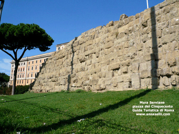 RESTI MURA SERVIANE PIAZZA DEI CINQUECENTO ROMA