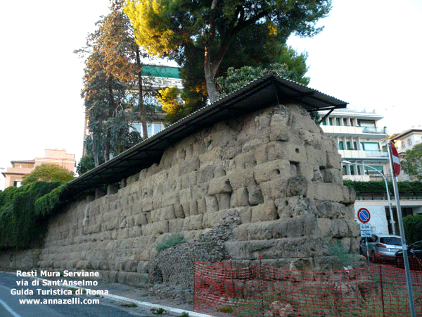 Mura Serviane via di Sant'Anselmo Roma