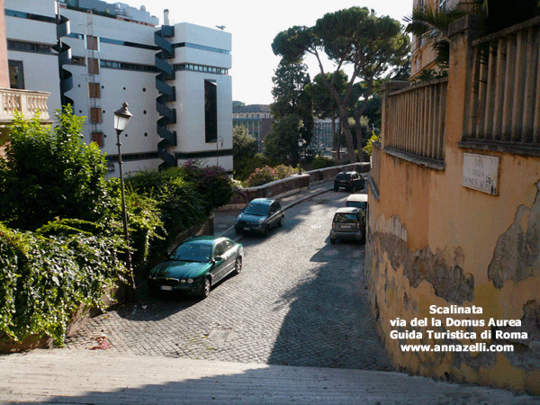 SCALINATA VIA DELLA DOMUS AUREA ROMA