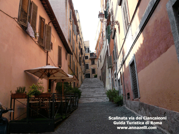 SCALINATA VIA DEI CIANCALEONI ROMA