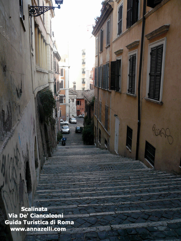 SCALINATA VIA DE' CIANCALEONI ROMA