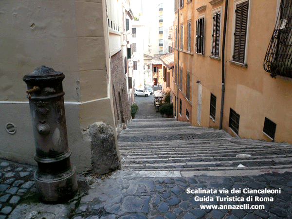 Scalinata a via dei Ciancaleoni Roma