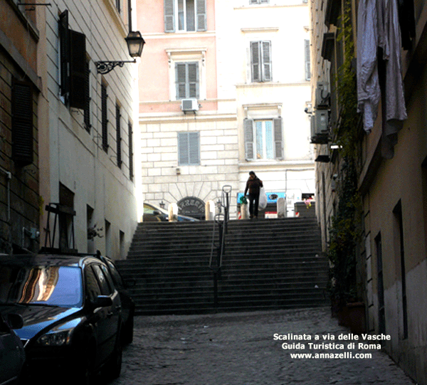 Scalinata a via delle Vasche Roma