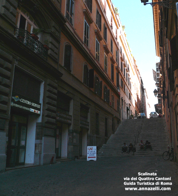 Scalinata via dei Quattro Cantoni (Roma)