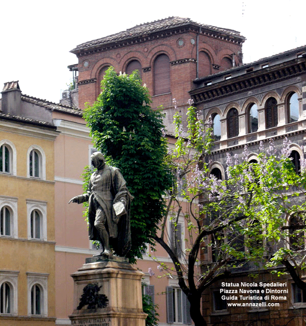 Statua Nicola Spedalieri piazza Navona e dintorni