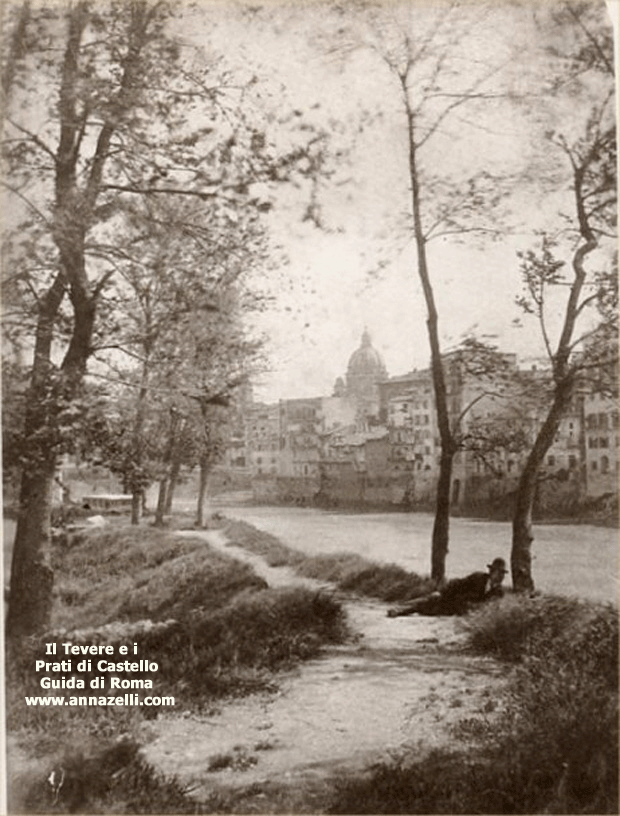 Tevere e i Prati di Castello foto d'epoca