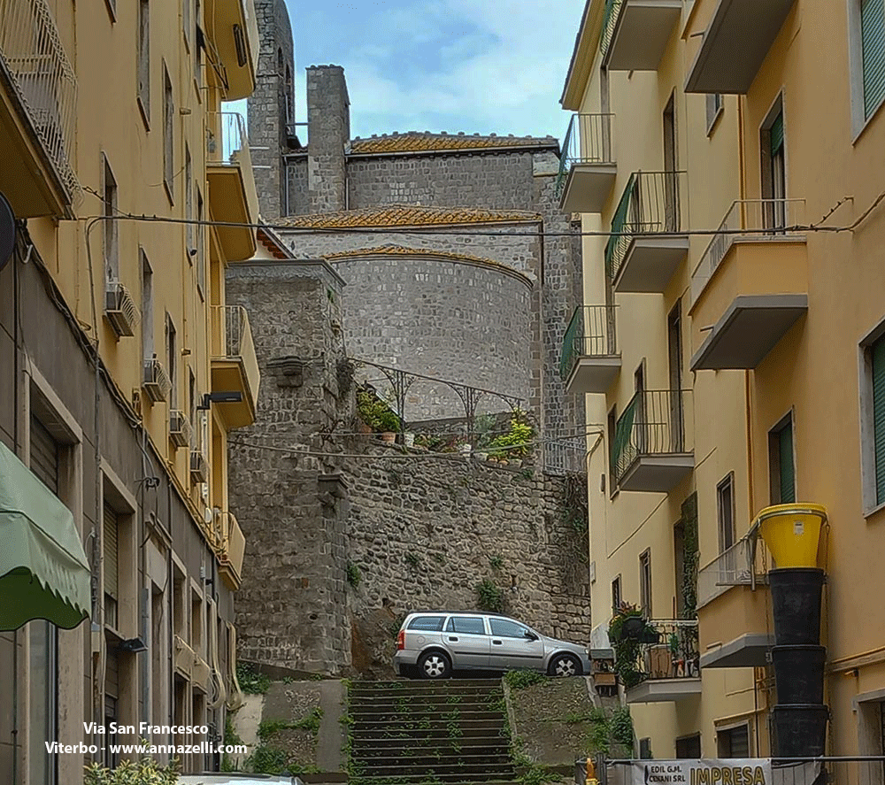 via san francesco viterbo info e foto anna zelli