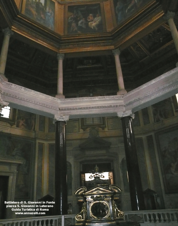 battistero di san giovanni in fonte piazza san giovanni in laterano roma (interno)