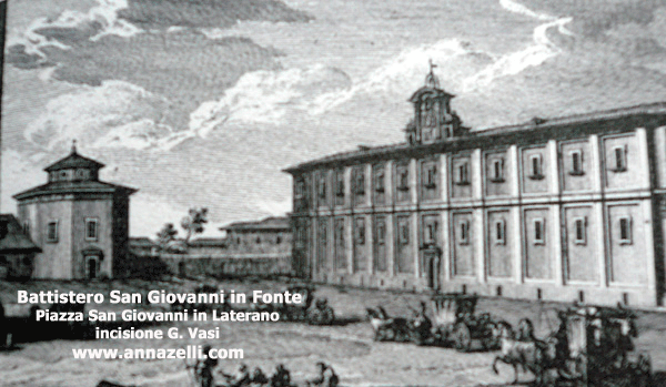 BATTISTERO SAN GIOVANNI IN FONTE, INCISIONE G. VASI