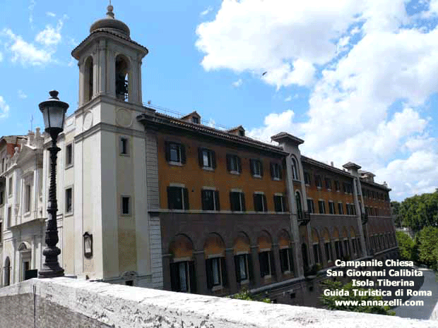 campanile chiesa san giovanni calibita isola tiberina roma