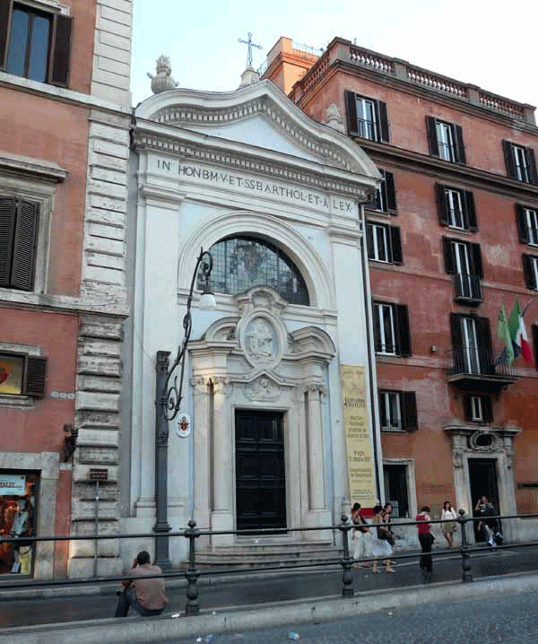 chiesa dei bergamaschi piazza colonna pantheon e dintorni roma