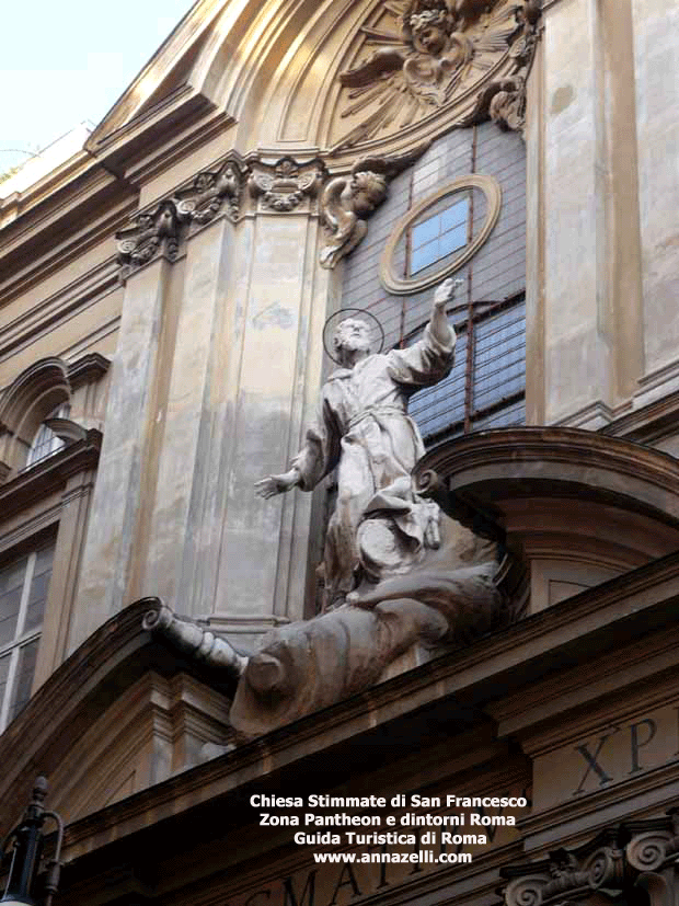 chiesa delle stimmate di san francesco pantheon e dintorni roma