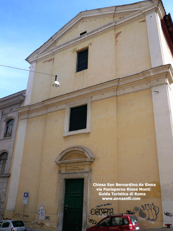 chiesa san bernardino da siena via panisperna roma