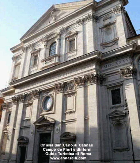 chiesa san carlo ai catinari campo de fiori e dintorni (roma)