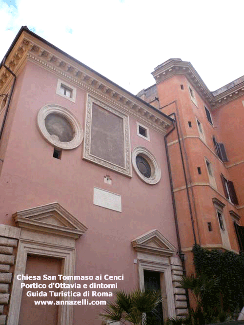 chiesa san tommaso ai cenci zona portico d'ottavia roma