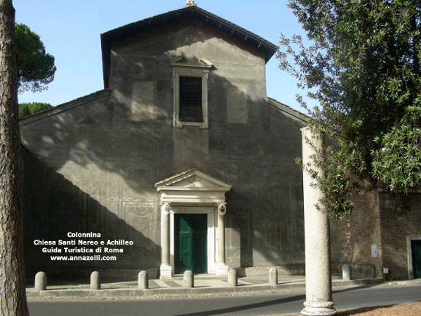 colonna chiesa ss nereo e achilleo caracalla e dintorni (roma)