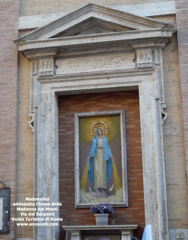 edicola sacra alla parete chiesa madonna dei monti via dei serpenti roma