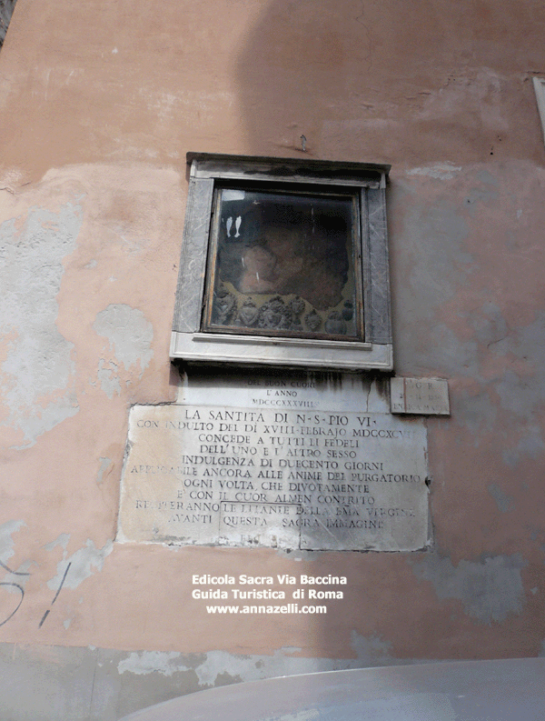 edicola sacra mariana via baccina roma