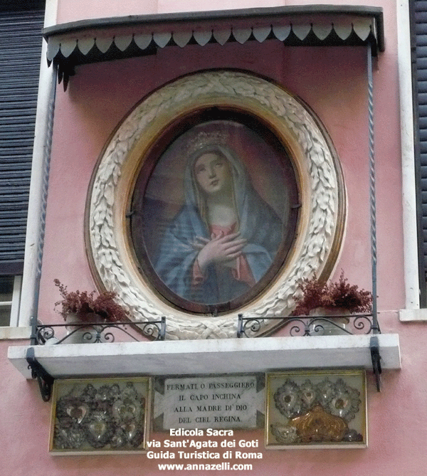 edicola sacra via sant'agata dei goti roma