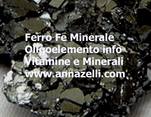 FERRO, FE,MINERALE TRACCIA, OLIGOELEMENTO,ERBORISTERIA