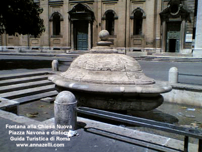 fontana della terrina alla chiesa nuova piazza navona e dintorni