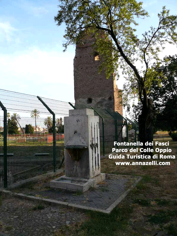 fontana dei fasci,via carlo saviotti, colle oppio, roma